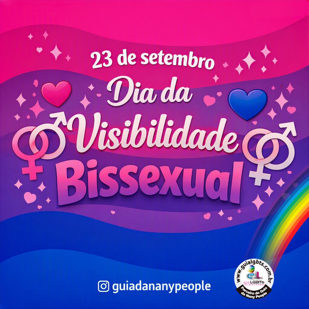 ?✨ 23 de setembro – Dia da Visibilidade Bissexual ✨?